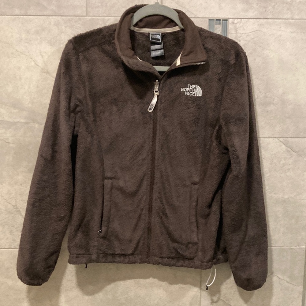 The North Face brown fleece jacket